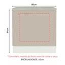 Ver imagem 2 de Balcão para Forno de Embutir 80 X 60 Cm com Tampo Branco/crema Agata Madesa