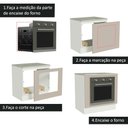 Ver imagem 4 de Balcão para Forno de Embutir 80 X 60 Cm com Tampo Branco/crema Agata Madesa