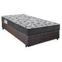 Ver imagem 1 de Cama Box Solteiro Suede + Colchão de Espuma D33 - Sereneprime - 88cm Marrom