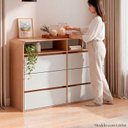 Ver imagem 4 de Cômoda 6 Gavetas Aurora 100% MDF Carvalho Nature/Off White