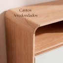 Ver imagem 5 de Cômoda 6 Gavetas Aurora 100% MDF Carvalho Nature/Off White