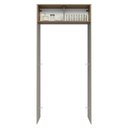 Ver imagem 4 de Porta-geladeira 103 Cm 1 Porta Basculante Crema/rustic/crema Agata Madesa