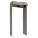 Ver imagem 7 de Porta-geladeira 103 Cm 1 Porta Basculante Crema/rustic/crema Agata Madesa
