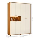 Ver imagem 5 de Armário de Quarto 6 Portas Multiuso com Prateleira
