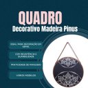 Ver imagem 3 de 10 U Quadros Decorativos Sala Quarto Madeira Mosaico 28x28 Cor:Mosaico