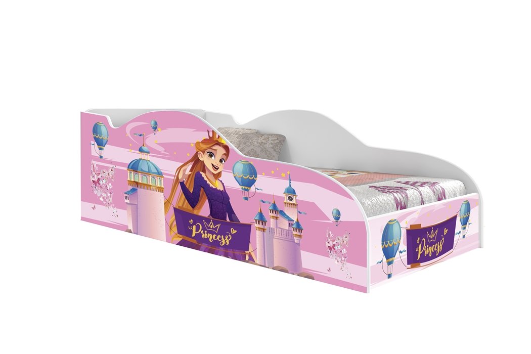 Cama Carro Solteiro Infantil Barbie Feminina Rosa Luke Móveis