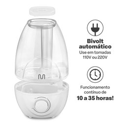 Umidificador de Ar Clear Tank 2,1litros - Bivolt Automático Multi Saúde - Hc210 Hc210 Multilaser Saú - 4