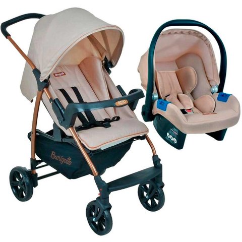 CARRINHO DE BEBÊ TRAVEL SYSTEM RIO K + BEBÊ CONFORTO BURIGOTTO REF: 4019 - UN - Mon amour
