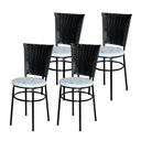Ver imagem 1 de 4 Cadeiras Preta para Mesa Hawai Preta Assento Floral:floral Areia