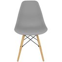Ver imagem 1 de Kit 7 Cadeiras Charles Eames Eiffel Wood Design Cinza