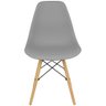 Kit 7 Cadeiras Charles Eames Eiffel Wood Design Cinza - 1