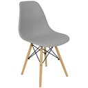 Ver imagem 2 de Kit 7 Cadeiras Charles Eames Eiffel Wood Design Cinza
