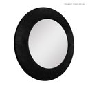 Ver imagem 5 de Espelho Decorativo Madrid Corino 70cm Redondo Preto