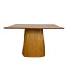 Mesa de Jantar Cone Retangular 140x90 cm Base Oval Freijó Tampo Freijó Personal Moveis Design Mesa d - 1