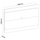 Ver imagem 6 de Painel Suspenso Tv 86 Pol 220 Cm 4508 Cedro Off White Arly