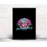 Quadro Decorativo Poste Rick And Morty Psicodelico Retro - 1