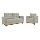 Ver imagem 2 de Kit Sofá 2 Lugares e 1 Poltrona Luxo Moderno Sala de Estar Bouclé Samuel