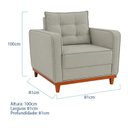 Ver imagem 3 de Kit Sofá 2 Lugares e 1 Poltrona Luxo Moderno Sala de Estar Bouclé Samuel