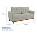 Ver imagem 4 de Kit Sofá 2 Lugares e 1 Poltrona Luxo Moderno Sala de Estar Bouclé Samuel