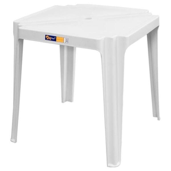 Mesa 70x70 Branca Solplast - 1