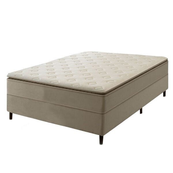 Cama Box Casal Dangelis Estofados Colchão com Tenshi com Pillow Top e Molas Superlastic Diversos Tamanhos Dst  - 1