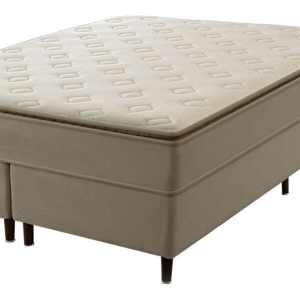 Cama Box King Dangelis Estofados Colchão com Tenshi com Pillow Top e Molas Superlastic Diversos Tamanhos Dst  - 4