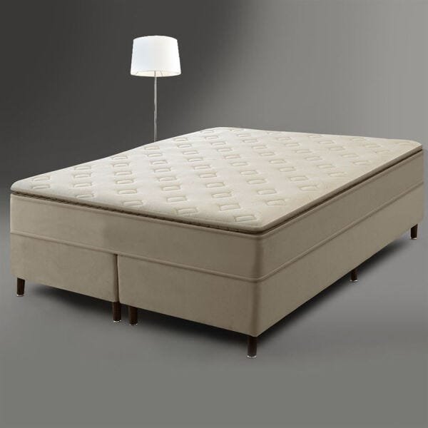 Cama Box King Dangelis Estofados Colchão com Tenshi com Pillow Top e Molas Superlastic Diversos Tamanhos Dst  - 7