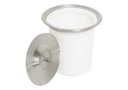 Ver imagem 1 de Lixeira de Embutir 6,5l Tampa Inox Aço 304 com Cesto Pia Cozinha Área Gourmet Ili01