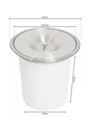 Ver mais imagens de Lixeira de Embutir 6,5l Tampa Inox Aço 304 com Cesto Pia Cozinha Área Gourmet Ili01