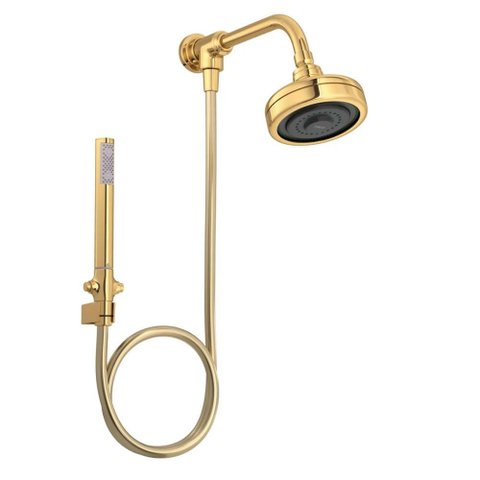 Kit Chuveiro Deca com Desviador Universal Redondo de Parede Acqua Plus Gold - Deca