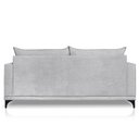 Ver imagem 7 de Sofá Living 2 Lugares com Pés de Ferro Almofadas Soltas 180cm Neso Bouclê Cinza G63 - Gran Belo