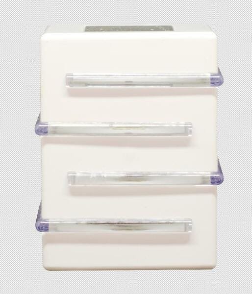 Arandela Plástico 1Xg9 4 Aletas Branco 25200000 01 Plaslumi