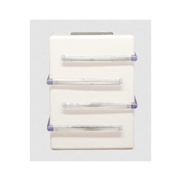Arandela Plástico 1Xg9 4 Aletas Branco 25200000 01 Plaslumi