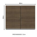 Ver imagem 6 de Armário Aéreo Acordes Glamy 100% MDF 80 cm 2 Portas Madesa