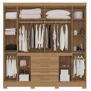 Ver imagem 3 de Quarto Casal New Realce com Cômoda London e Cabeceira Triunfo Amendola – Demóbile