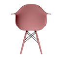 Ver imagem 5 de Conjunto 3 Cadeiras Eames com Braço Opala Rosa Pés em Polipropileno