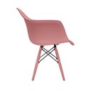 Ver imagem 4 de Conjunto 3 Cadeiras Eames com Braço Opala Rosa Pés em Polipropileno