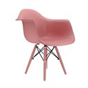 Ver imagem 2 de Conjunto 3 Cadeiras Eames com Braço Opala Rosa Pés em Polipropileno