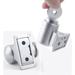 Fixador Prendedor Trava De Porta Magnético Cromado Super Imã de Neodímio - Silver - 6
