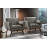Conjunto - 2 Poltronas Lyz Linho Cinza - 2
