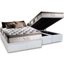 Ver imagem 1 de Cama Box Baú King: Colchão Molas Herval MasterPocket Ensacadas Imperatore Eco Bamboo + Base CRC