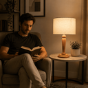 Ver imagem 3 de Abajur de Mesa Siena Decoração para Quarto Sala Consultório