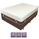 Ver imagem 5 de Pillow Top Viúva 200 Fios Premium 10cm 1200g-m² 128x188cm Branco