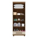 Ver imagem 4 de Guarda Roupa Pequeno 85cm Solteiro 2 Portas Dubai Rv Móveis Cinamomo/off White