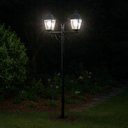 Ver imagem 3 de Poste Preto Iluminação Externa Jardins Tubo Alumínio 210cm Lente Transparente Termoplástico