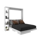 Ver imagem 4 de Cama de Casal Articulável 4 Prateleiras Branco CM8014 - Tecno Mobili
