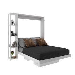 Cama Articulada Casal 193x178,5cm C/ Nichos e Prateleiras Branco Cm8014 Tecno Mobili - 2