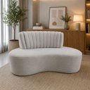 Ver imagem 1 de Namoradeira Mavie 160cm 2 Lugares Bouclê Design Orgânico