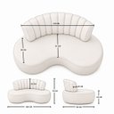 Ver imagem 5 de Namoradeira Mavie 160cm 2 Lugares Bouclê Design Orgânico