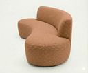 Ver imagem 4 de Sofá Orgânico Mônaco Dekorien Bouclé Terracota 210cm